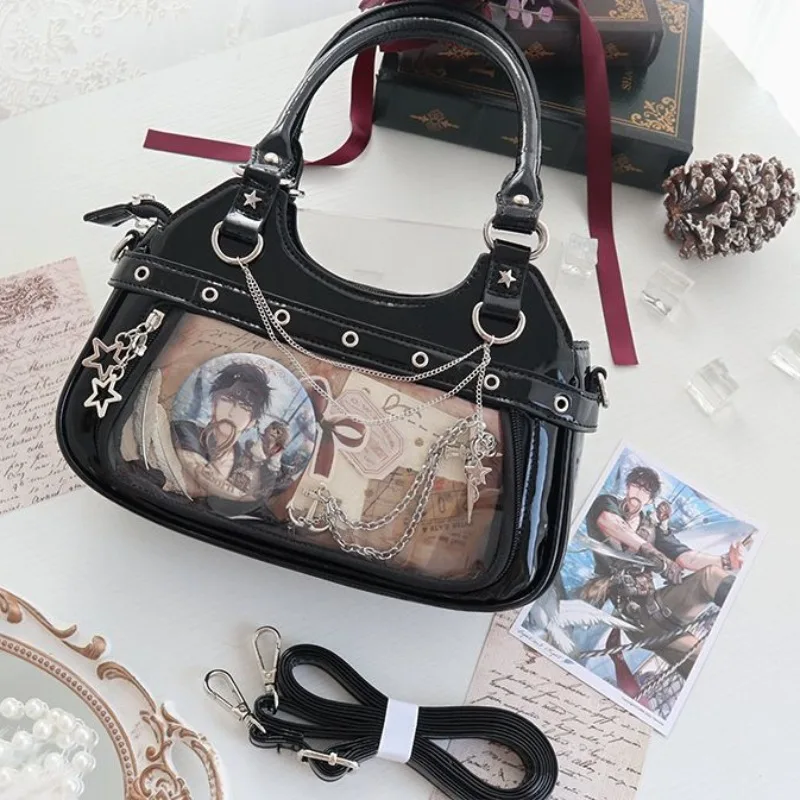 Chain Bolsos Mujer Transparent Ita Bag Shoulder Crossbady Sac Femme Bags for Woman Multi-function Bolso
Chain Bolsos Mujer Transparent Ita Bag Shoulder Crossbady Sac Femme Bags for Woman Multi-function Bolso