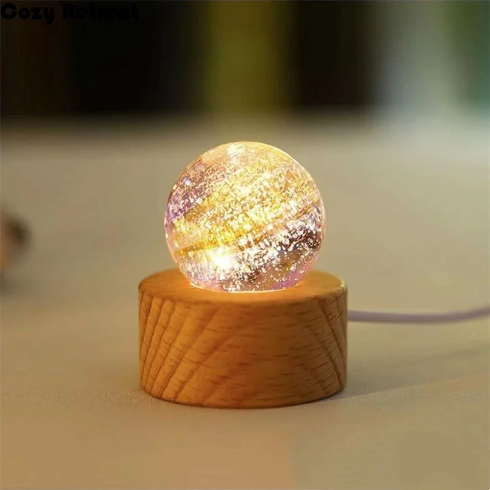 Interior Decoration Solid Wood Crystal Ball Smooth Detachable Led Night Lamp USB Chroma Ambient Light Nightlight
Interior Decoration Solid Wood Crystal Ball Smooth Detachable Led Night Lamp USB Chroma Ambient Light Nightlight