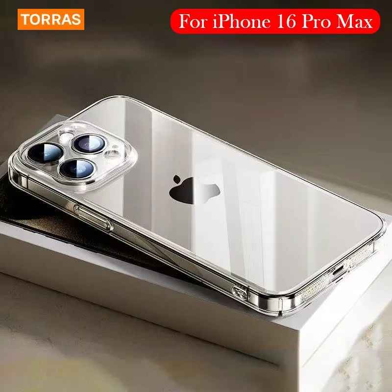Чехол TORRS для iPhone 16 Pro Max, прозрачная задняя крышка с подушкой безопасности
Чехол TORRS для iPhone 16 Pro Max, прозрачная задняя крышка с подушкой безопасности