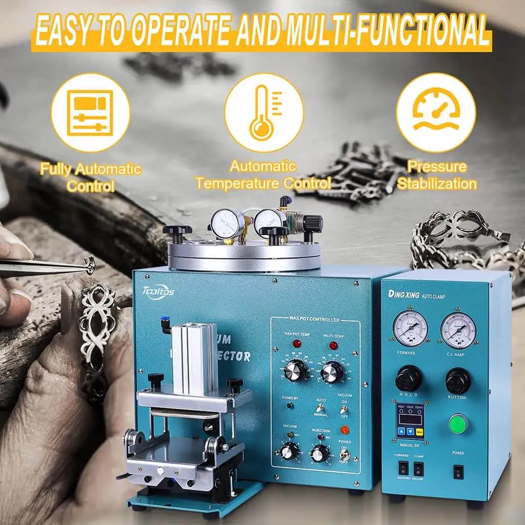 【HOT】DX-510 Vacuum Wax Injector Kit Hands-Free Automated Operation for Efficient Production of Complex Jewelry Wax Models
【HOT】DX-510 Vacuum Wax Injector Kit Hands-Free Automated Operation for Efficient Production of Complex Jewelry Wax Models