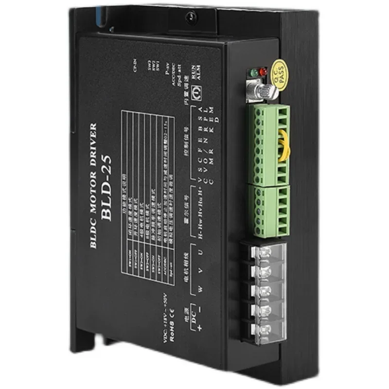 BLD-25 DC brushless motor driver 750W with Hall DC24-48V drive control speed regulation high speed mute
BLD-25 DC brushless motor driver 750W with Hall DC24-48V drive control speed regulation high speed mute