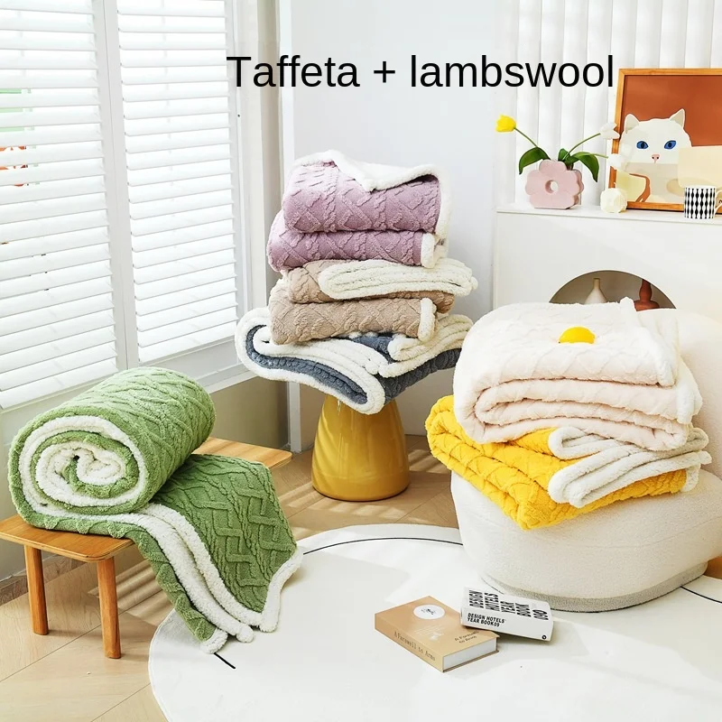 Warm Insulation Thickened Blanket In Winter Double Faced Wool Blanket Thickened Cashmere Tuff Blanket Multi-purpose Blanket
Warm Insulation Thickened Blanket In Winter Double Faced Wool Blanket Thickened Cashmere Tuff Blanket Multi-purpose Blanket
