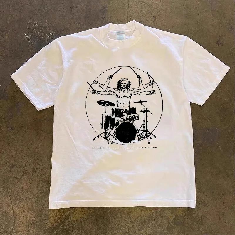 2025 New Streetwear unisex Harajuku rock print oversized T-shirt Gothic casual cotton long sleeved short sleeved top
2025 New Streetwear unisex Harajuku rock print oversized T-shirt Gothic casual cotton long sleeved short sleeved top