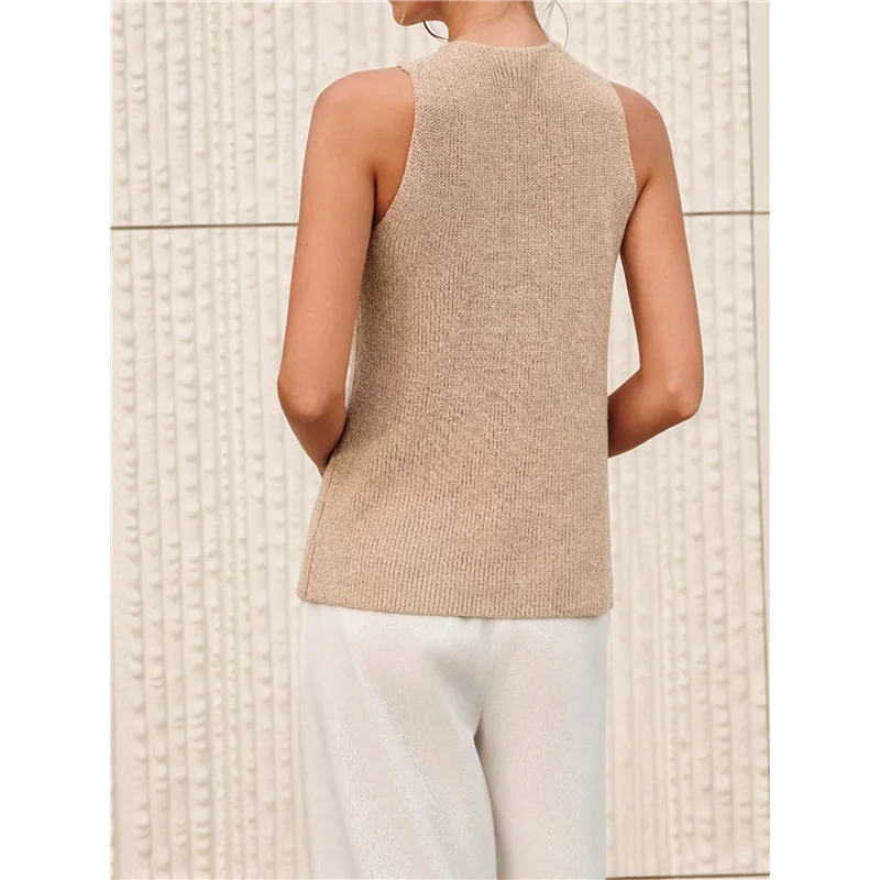 NEW-Women Halter Cross- Over Collar Tank Knit Sleeveless Top Solid Color Casual Summer Blouse
NEW-Women Halter Cross- Over Collar Tank Knit Sleeveless Top Solid Color Casual Summer Blouse
