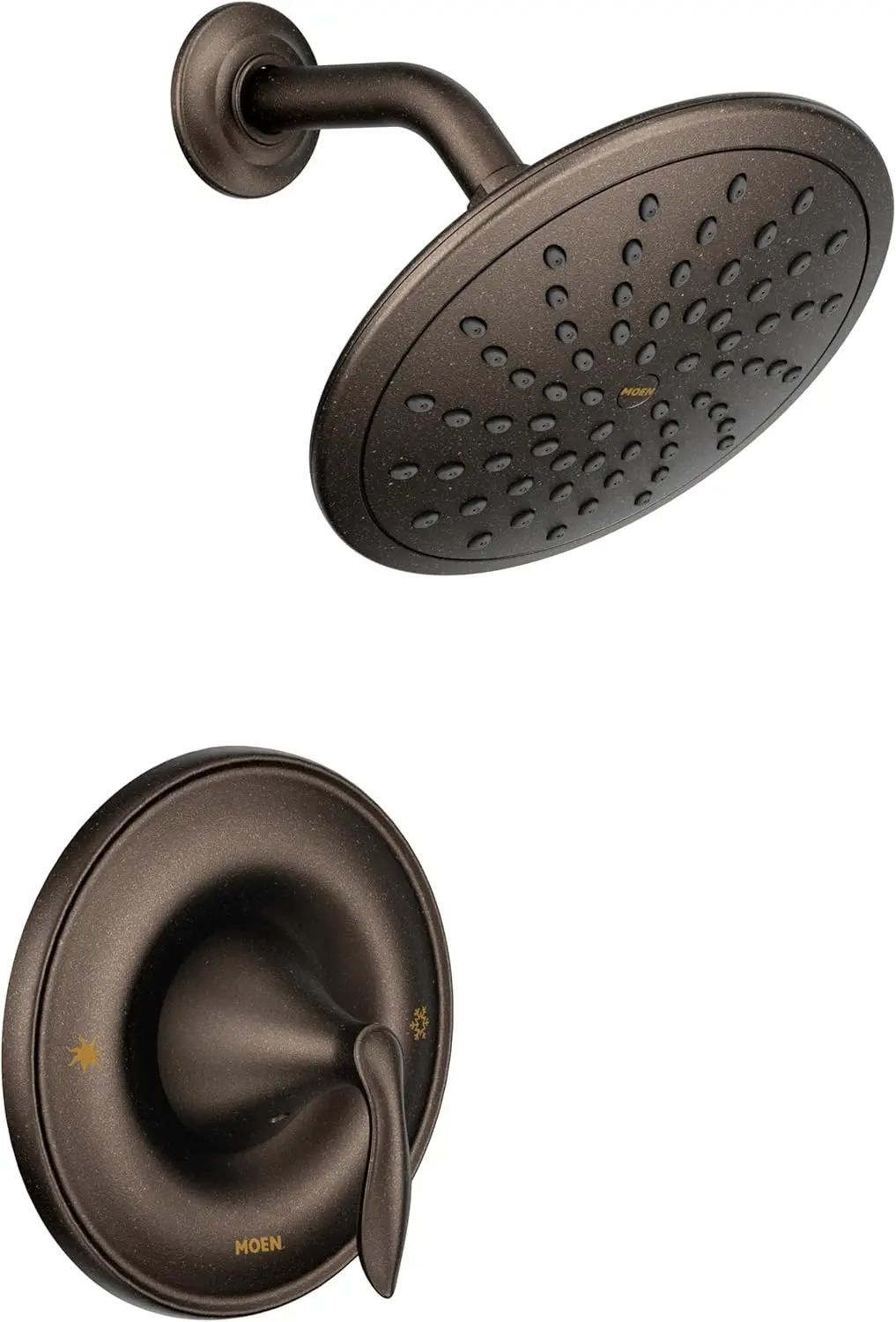 Oil Rubbed Bronze Shower Faucet Trim with Rainshower Head, Valve Required
Oil Rubbed Bronze Shower Faucet Trim with Rainshower Head, Valve Required