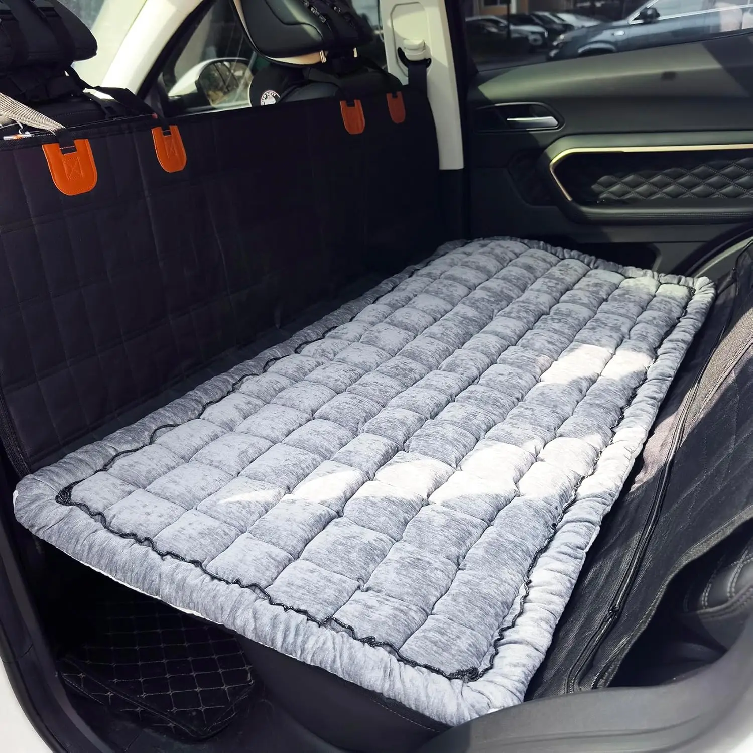 Non-Slip Pet Car Seat Mat, Plaid Dog Bed for Backseat, Soft Travel Cover Fits SUVs Trucks Grey 24.8x54 Inch
Non-Slip Pet Car Seat Mat, Plaid Dog Bed for Backseat, Soft Travel Cover Fits SUVs Trucks Grey 24.8x54 Inch