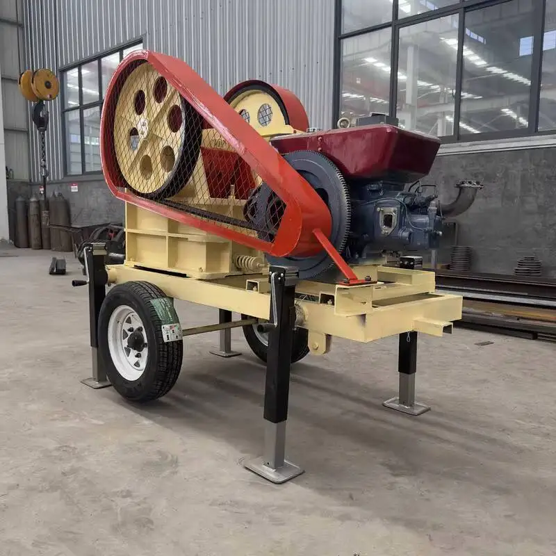 Factory Direct Mini Stone Mobile Jaw Crusher Cheap Diesel Engine Primary Stone Crusher Machine Featuring Bearing Belt Conveyor
Factory Direct Mini Stone Mobile Jaw Crusher Cheap Diesel Engine Primary Stone Crusher Machine Featuring Bearing Belt Conveyor