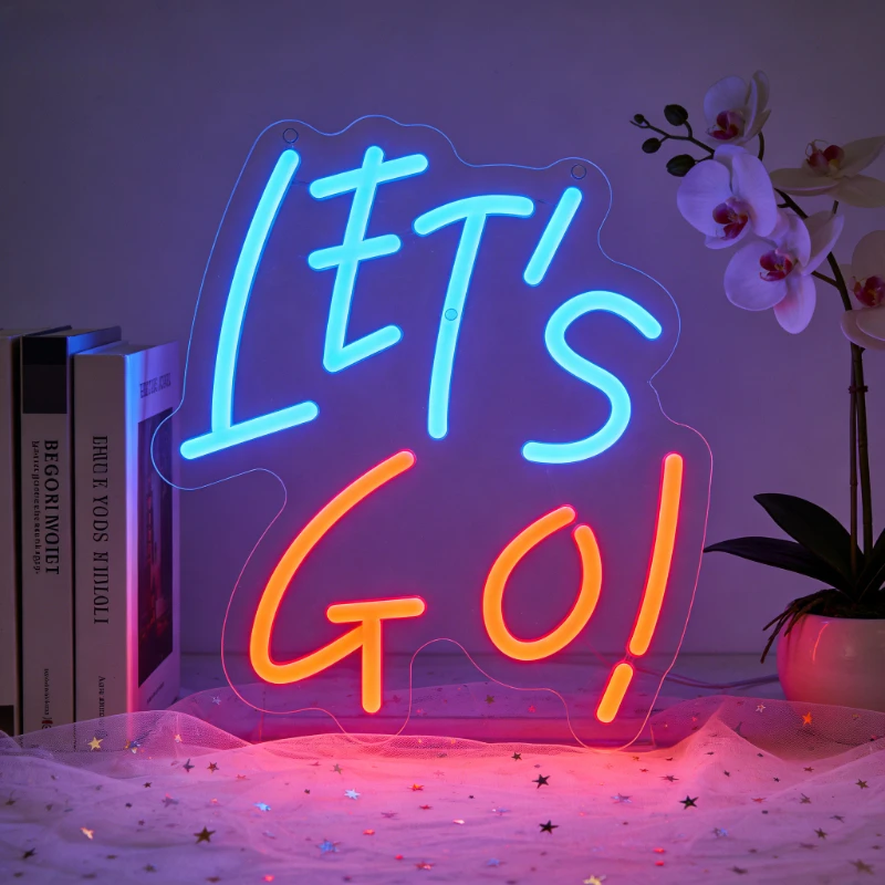 Lets Go Neon Sign LED Night Light USB Aesthetic Wall Art Desk Lamp for Bedroom Travel Room Game Room Bar Home Decor Gift
Lets Go Neon Sign LED Night Light USB Aesthetic Wall Art Desk Lamp for Bedroom Travel Room Game Room Bar Home Decor Gift