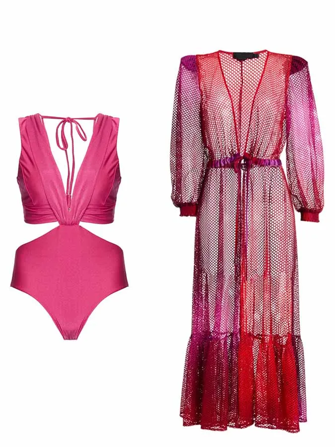 Solid Color Beach Outfits 2023 For Mujer Swimsuit Kaftans For Women Luxury Mesh Swimwear New Beachwear V Neck Sexy Kimono 
Solid Color Beach Outfits 2023 For Mujer Swimsuit Kaftans For Women Luxury Mesh Swimwear New Beachwear V Neck Sexy Kimono