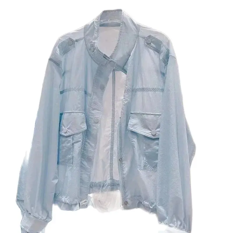 2024 Summer New Women's Jacket Collar Leisure Sunscreen Clothing Female Loose Anti-Ultraviolet Thin Jackets Top
2024 Summer New Women's Jacket Collar Leisure Sunscreen Clothing Female Loose Anti-Ultraviolet Thin Jackets Top