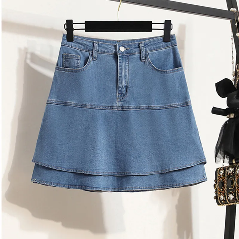 S-5XL Ruffles Denim Skirt Women High Waist Skirt With Shorts Summer Vintage Casual A-line Ball Gown Saia Short Jeans Mini Skirt
S-5XL Ruffles Denim Skirt Women High Waist Skirt With Shorts Summer Vintage Casual A-line Ball Gown Saia Short Jeans Mini Skirt