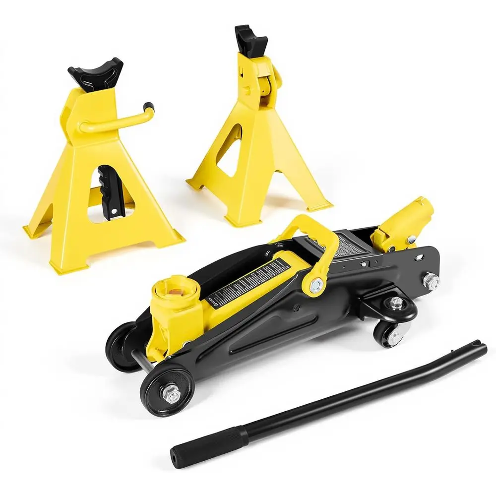 2-Ton Steel Racing Floor Jack with Stands for Compact SUVs, 5.1-12.2 Lifting Range
2-Ton Steel Racing Floor Jack with Stands for Compact SUVs, 5.1-12.2 Lifting Range