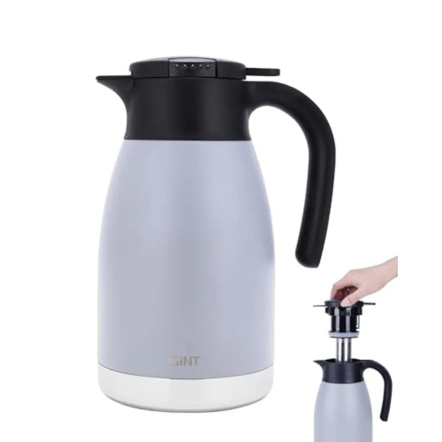51oz Thermal Coffee Carafe with Infuser Insulated Tea Carafe Removable Filter Dishwasher-Safe 1.5L 6 7 Cups Wide Mouth Leak-Pro
51oz Thermal Coffee Carafe with Infuser Insulated Tea Carafe Removable Filter Dishwasher-Safe 1.5L 6 7 Cups Wide Mouth Leak-Pro