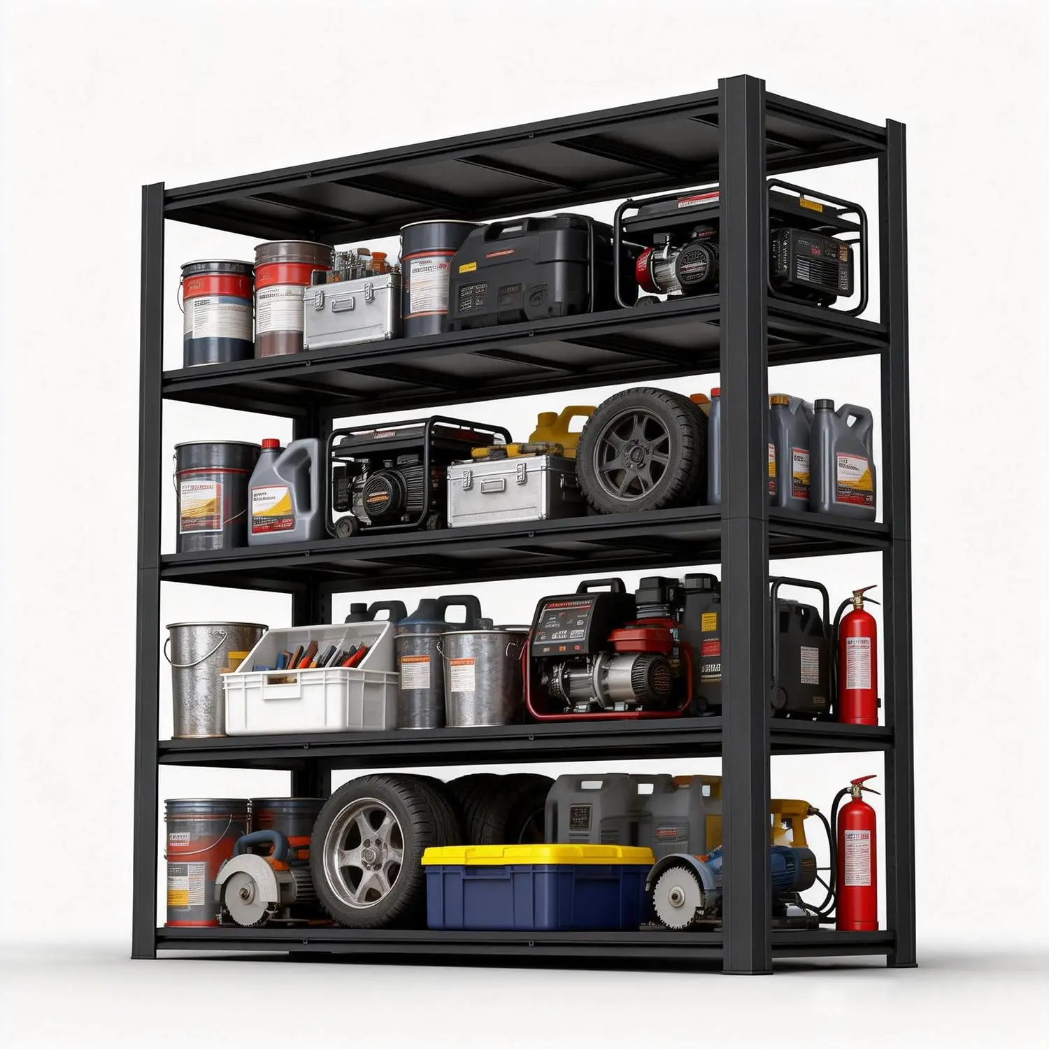 Garage Shelving, Heavy Duty Storage Shelves Metal Shelf Unit Adjustable Industrial Storage Racks for, Customized
Garage Shelving, Heavy Duty Storage Shelves Metal Shelf Unit Adjustable Industrial Storage Racks for, Customized