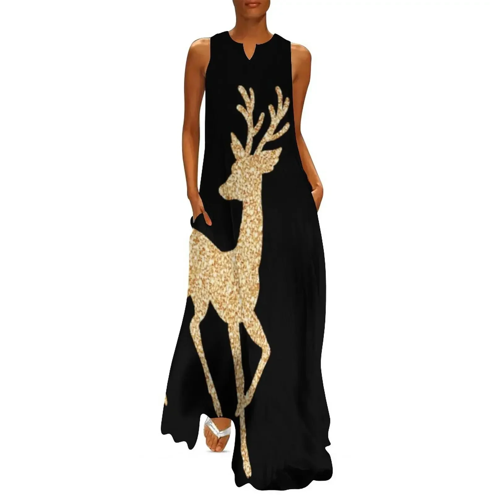 Gold reindeer Long Dress woman dress long dress women summer sexy for women
Gold reindeer Long Dress woman dress long dress women summer sexy for women