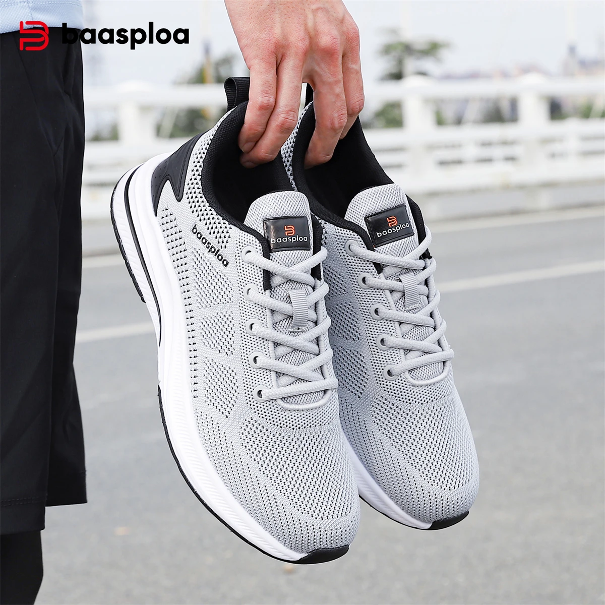 Baasploa Men Running Shoes Classic Brand Mesh Breathable Sport Shoes Male Comfort Lightweight Casual Sneakers Lace-Up Non-Slip
Baasploa Men Running Shoes Classic Brand Mesh Breathable Sport Shoes Male Comfort Lightweight Casual Sneakers Lace-Up Non-Slip