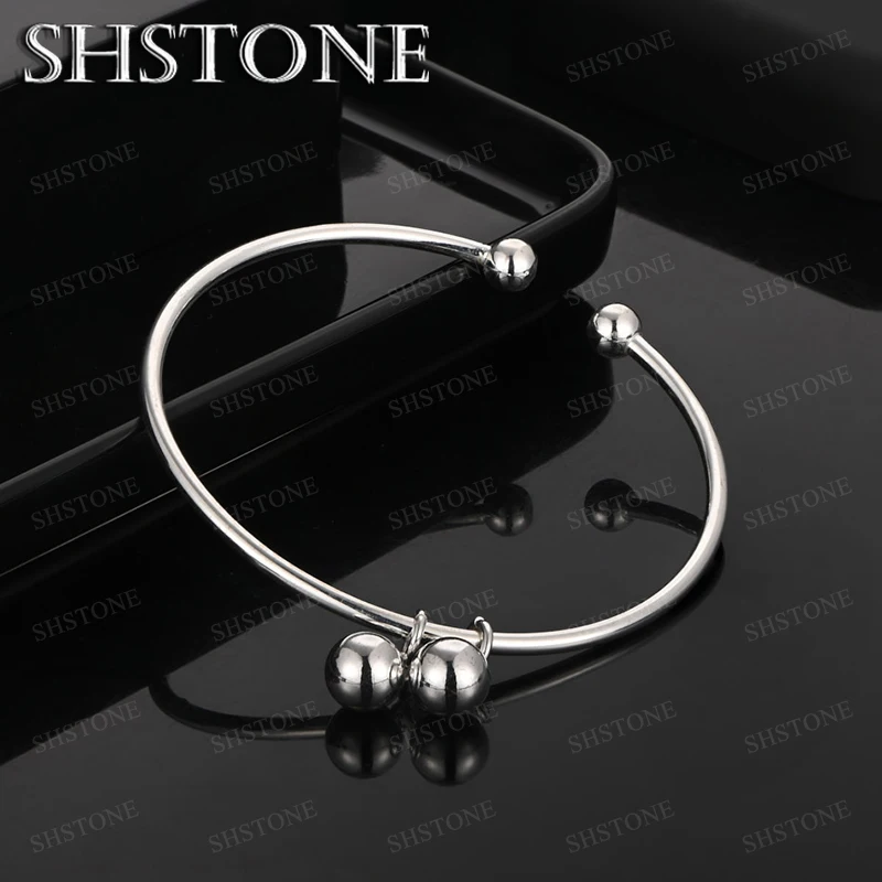 925 Sterling Silver Bead Bangle For Women Men Fashion Charm Engagement Wedding Party Birthday Gift Accessories Jewelry
925 Sterling Silver Bead Bangle For Women Men Fashion Charm Engagement Wedding Party Birthday Gift Accessories Jewelry