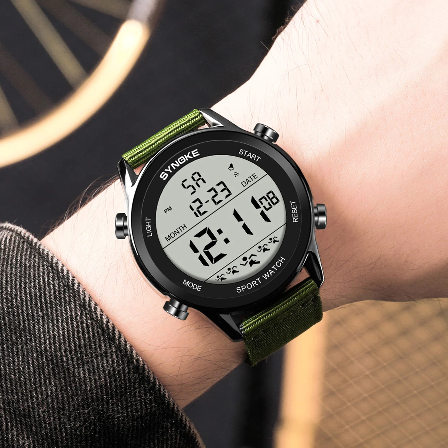 Digital Mens Watches,Adjustable Nylon Strap, Plastic Case,Luminous Watches for Men,Waterproof Army Wristwatch
Digital Mens Watches,Adjustable Nylon Strap, Plastic Case,Luminous Watches for Men,Waterproof Army Wristwatch