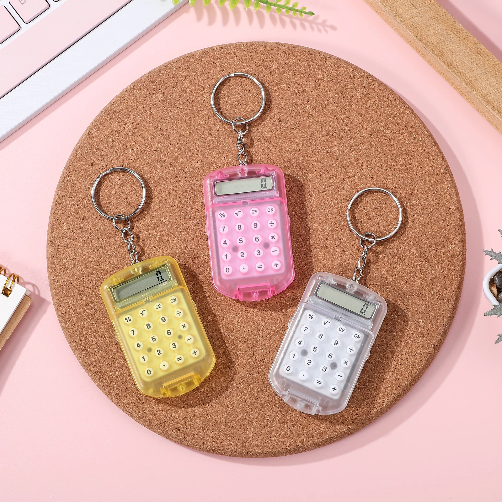 3 Pcs Mini Calculator Mechanical Electronic Keychain Number Accounting Pocket Size 
3 Pcs Mini Calculator Mechanical Electronic Keychain Number Accounting Pocket Size