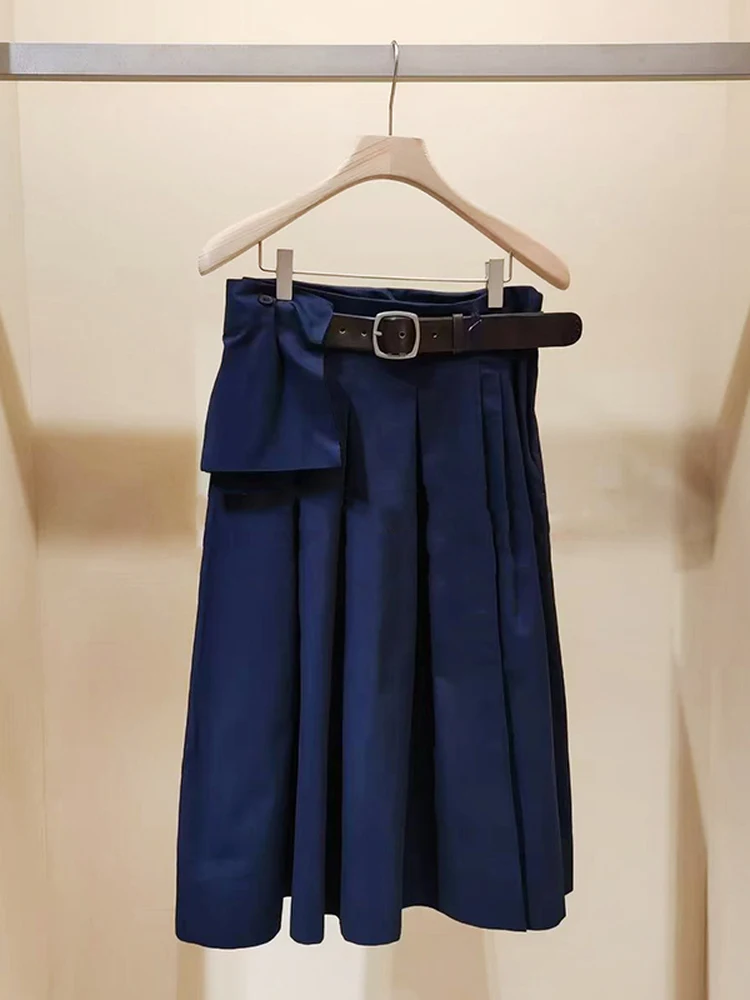 Summer 2026 Women's A-Line Midi Skirt with Removable Belt Pleated Workwear Cotton Patchwork Waist Bag Ladies Long Half Skirt
Summer 2026 Women's A-Line Midi Skirt with Removable Belt Pleated Workwear Cotton Patchwork Waist Bag Ladies Long Half Skirt