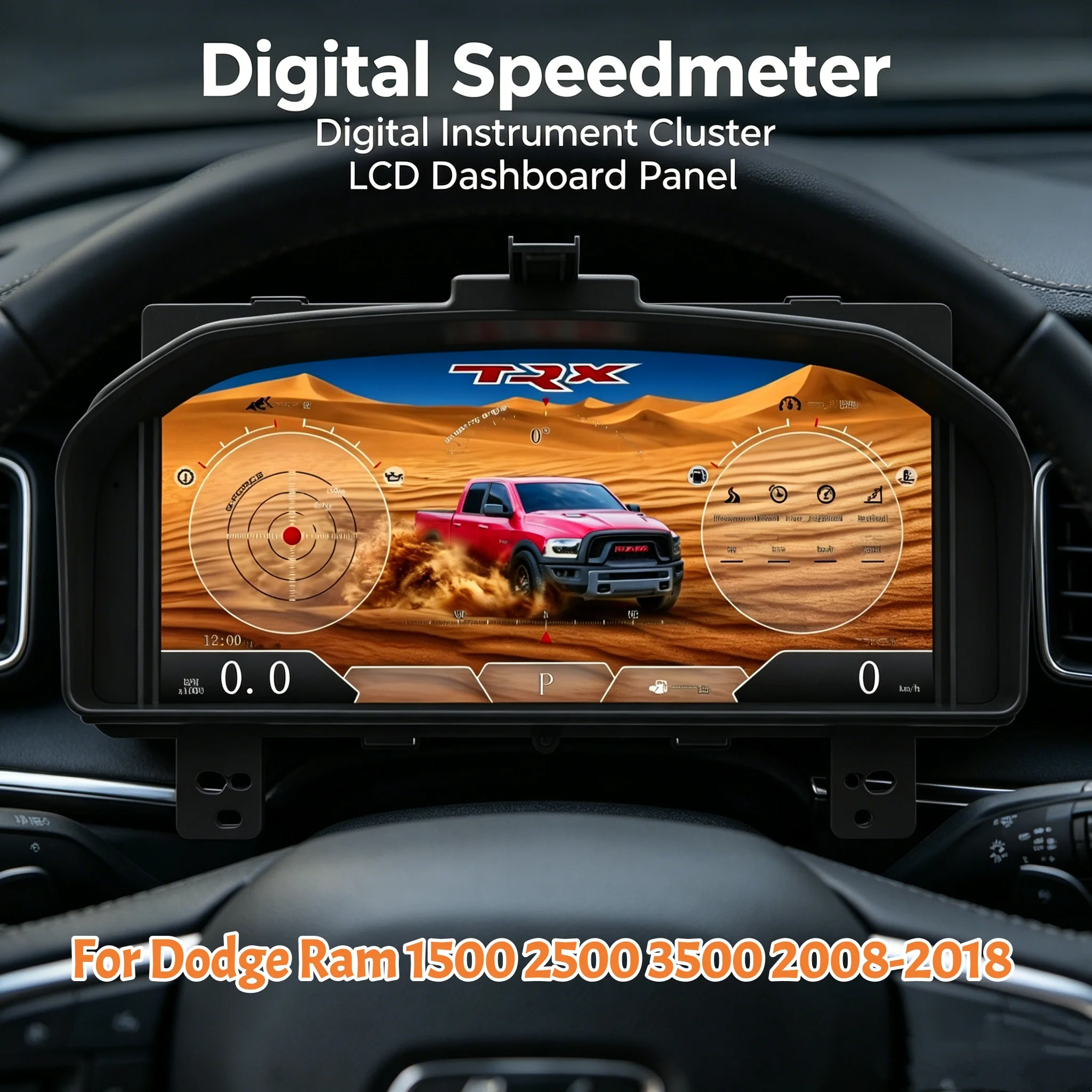 13.1 Cockpit Digital Instrument Cluster For Dodge Ram 1500 2500 3500 2008-2018 LCD Dashboard Panel Virtual Speedometer Display
13.1 Cockpit Digital Instrument Cluster For Dodge Ram 1500 2500 3500 2008-2018 LCD Dashboard Panel Virtual Speedometer Display