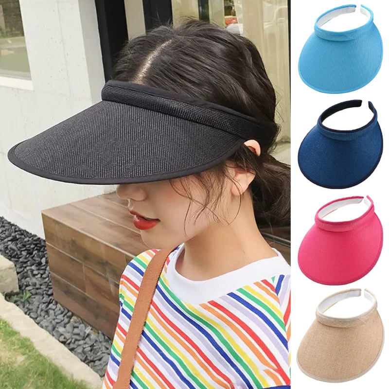 Large Brim Empty Top Sun Hats for Women Breathable Linen Visors Korean Girls Anti-Uv Summer Hat Outdoor Travel Beach Accessories
Large Brim Empty Top Sun Hats for Women Breathable Linen Visors Korean Girls Anti-Uv Summer Hat Outdoor Travel Beach Accessories