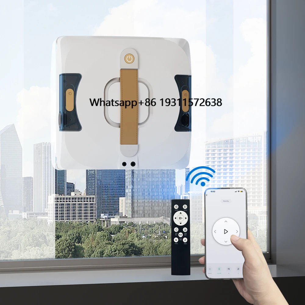 Automatic Window Cleaner with Intelligent Path Planning Water Spray Window Cleaning Robot APP/Remote Control for Glass Cleaner
Automatic Window Cleaner with Intelligent Path Planning Water Spray Window Cleaning Robot APP/Remote Control for Glass Cleaner