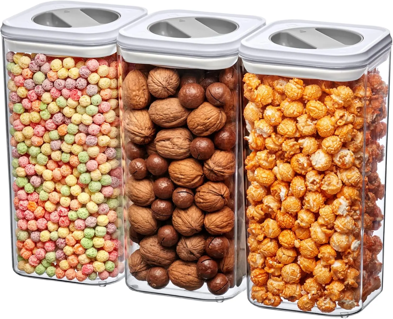 - Carol - 112-Ounce Acrylic Canister (Set of 3), Plastic Airtight Food Container, Stackable for Pantry Storage, BPA-Free and
- Carol - 112-Ounce Acrylic Canister (Set of 3), Plastic Airtight Food Container, Stackable for Pantry Storage, BPA-Free and