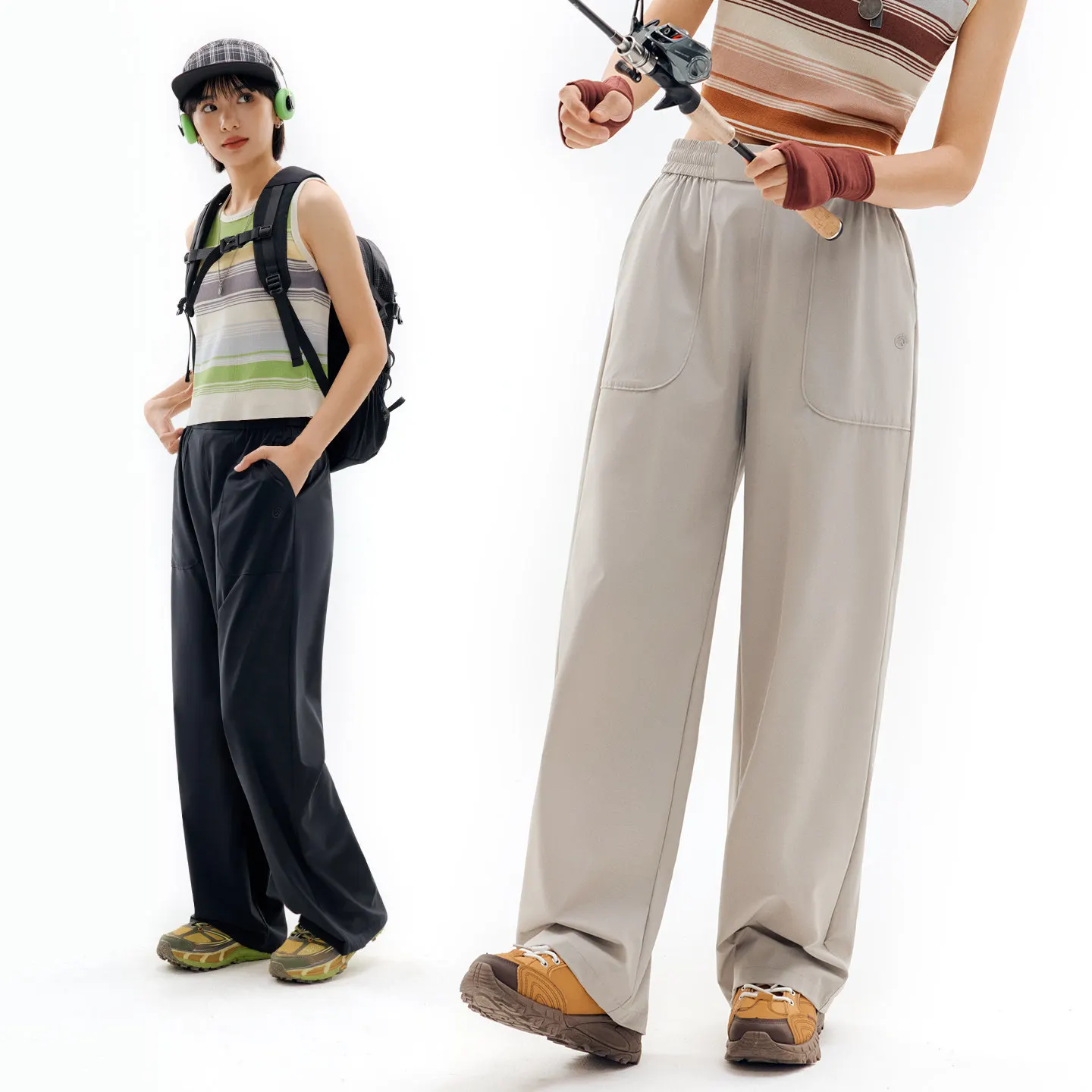 Women's Wide Leg Pants Loose Fit Casual Outdoor Hiking Pants Lightweight Breathable Quick Dry Stretch Trousers with Pockets
Women's Wide Leg Pants Loose Fit Casual Outdoor Hiking Pants Lightweight Breathable Quick Dry Stretch Trousers with Pockets