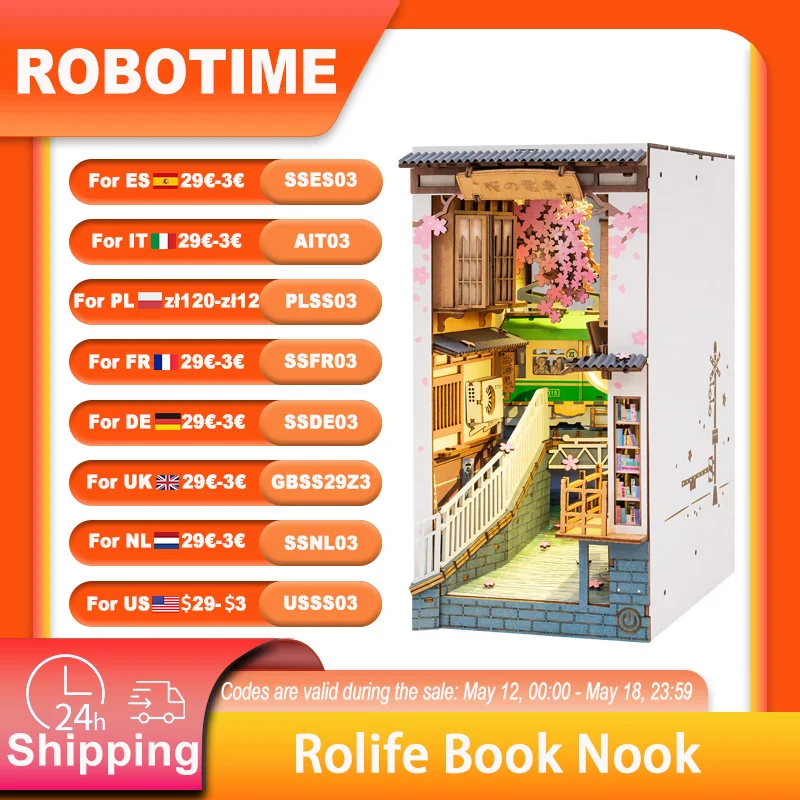 Robotime Rolife Book Nooks Series Stories in Books 4 Kinds DIY Wooden Miniature House Furniture Sakura Densya TGB01 Dropshipping
Robotime Rolife Book Nooks Series Stories in Books 4 Kinds DIY Wooden Miniature House Furniture Sakura Densya TGB01 Dropshipping