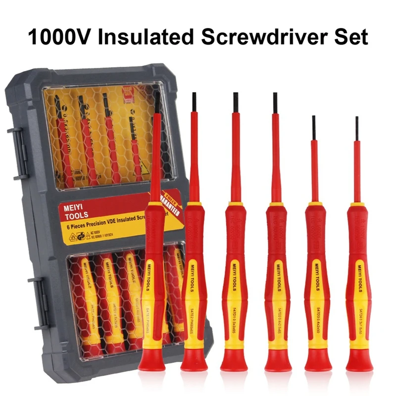 AD33 HOT Portable With Case Magnetic 1000V Car Repair Tool Convenient Insulated Screwdriver Set 6Pcs/Set
AD33 HOT Portable With Case Magnetic 1000V Car Repair Tool Convenient Insulated Screwdriver Set 6Pcs/Set