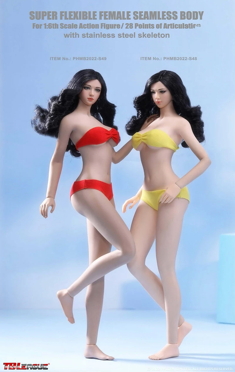 TBLeague S48 S49 1/6 Mid Bust Female Seamless Body Detachable Feet Narrow Shoulder Pale/Suntan Action Figure Doll
TBLeague S48 S49 1/6 Mid Bust Female Seamless Body Detachable Feet Narrow Shoulder Pale/Suntan Action Figure Doll