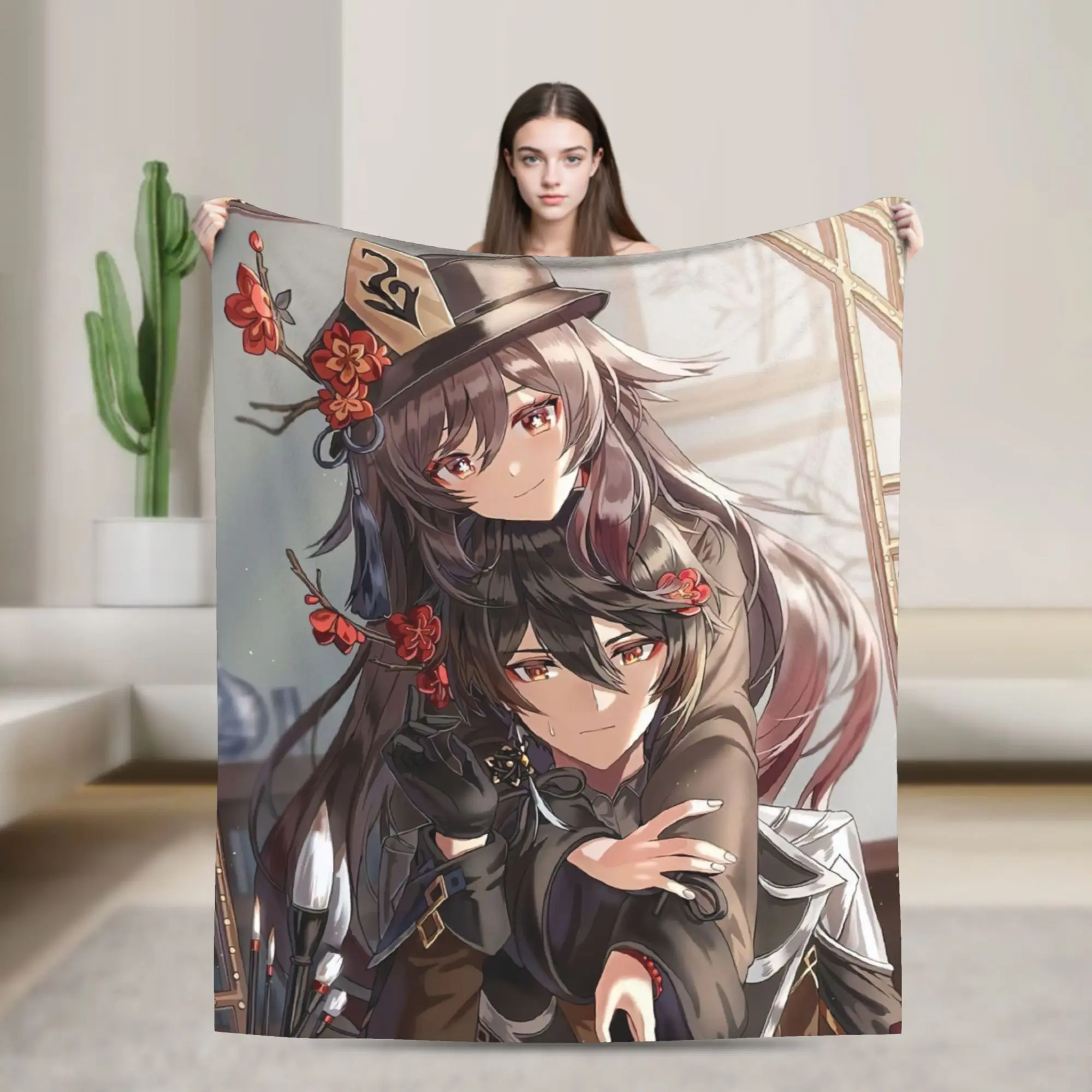Hu Tao Zhongli Blanket Cover Flannel Genshin Impact Anime Game Super Soft Throw Blanket for Airplane Travel Bed Rug
Hu Tao Zhongli Blanket Cover Flannel Genshin Impact Anime Game Super Soft Throw Blanket for Airplane Travel Bed Rug