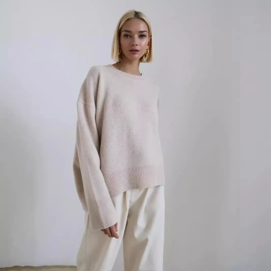 Solid Color Basic O Neck Basic Sleeve Sweater Women 2025 Oversized Short Knitted Wool Pullover Female Casual Thick Warm Soft Top
Solid Color Basic O Neck Basic Sleeve Sweater Women 2025 Oversized Short Knitted Wool Pullover Female Casual Thick Warm Soft Top