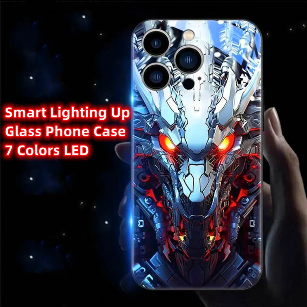 Iron Mech Dragon Design LED Light Glow Luminous Tempered Glass Phone Case For Samsung S26 S25 S24 S23 S22 S21 S20 FE Plus Ultra
Iron Mech Dragon Design LED Light Glow Luminous Tempered Glass Phone Case For Samsung S26 S25 S24 S23 S22 S21 S20 FE Plus Ultra