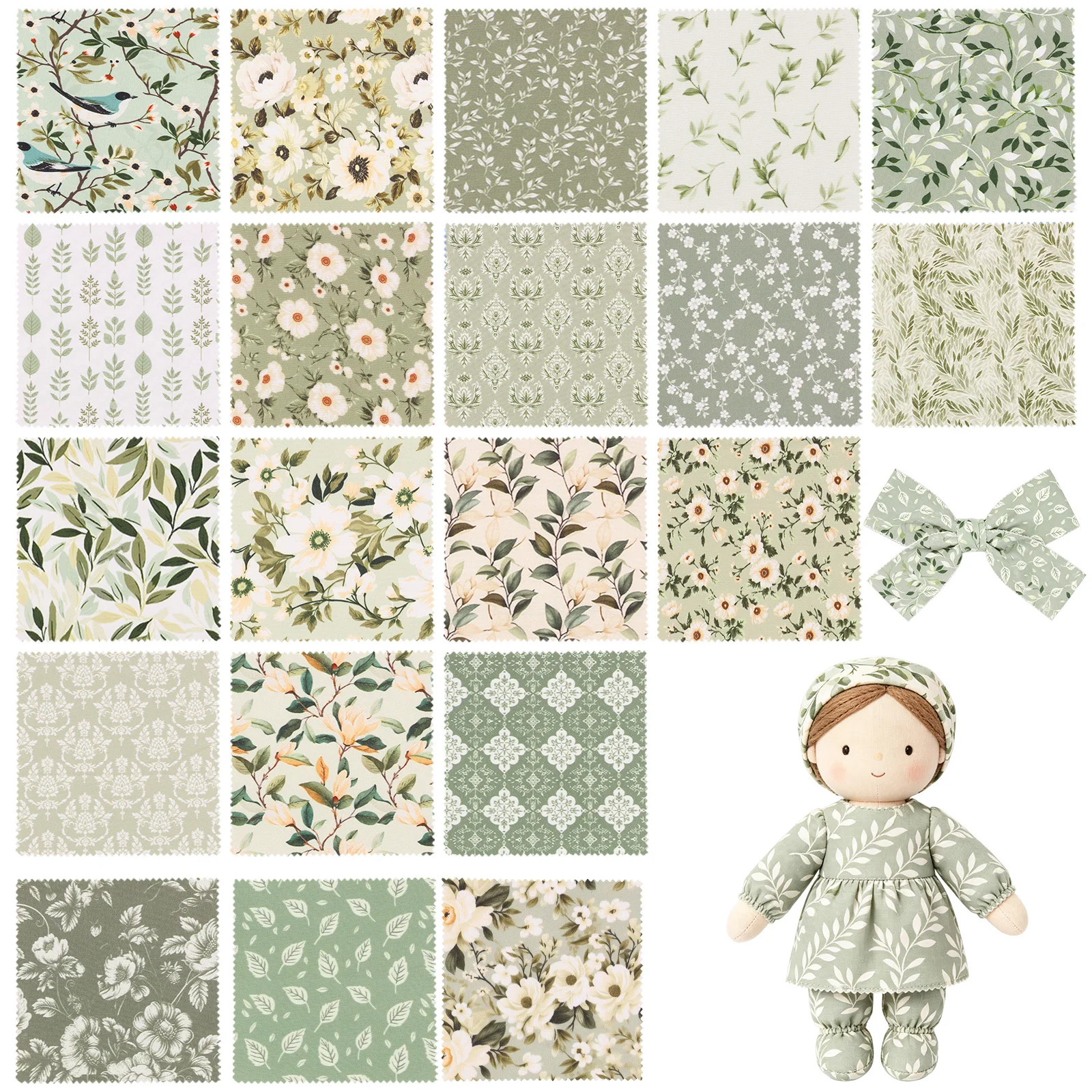 80 Sheets Cotton Floral Quilting Fabric Pre Cut Fabric Strips/Fabric Squares for Making Bags Tablecloths Quilts Doll Clothing
80 Sheets Cotton Floral Quilting Fabric Pre Cut Fabric Strips/Fabric Squares for Making Bags Tablecloths Quilts Doll Clothing