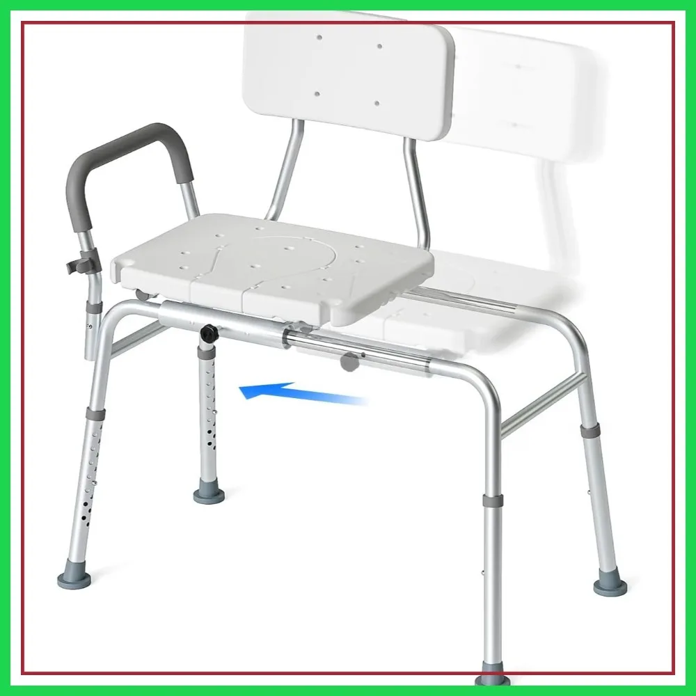 Tub Transfer Bench Sliding Shower Chair for Elderly Disabled, Adjustable Height 15.75-22.4 in, 350 lbs Capacity, Bath Safety
Tub Transfer Bench Sliding Shower Chair for Elderly Disabled, Adjustable Height 15.75-22.4 in, 350 lbs Capacity, Bath Safety