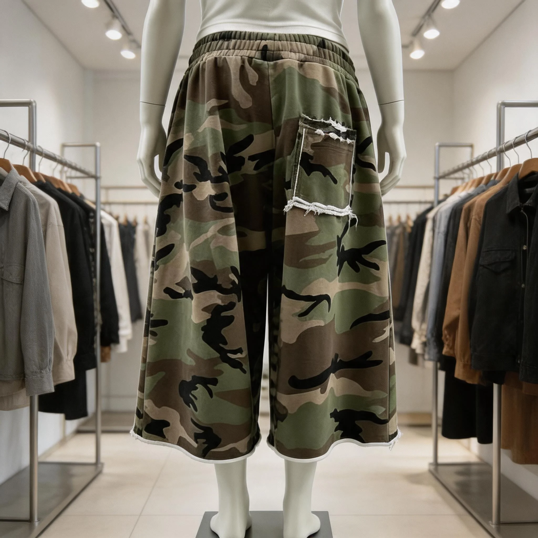 Y2K Camo Shorts Rough Edge Tassel Camouflage Pattern Sweatshorts New Summer American High Street Streetwear Unisex Baggy Shorts
Y2K Camo Shorts Rough Edge Tassel Camouflage Pattern Sweatshorts New Summer American High Street Streetwear Unisex Baggy Shorts