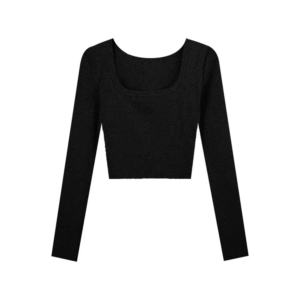 High Waist Fashion T-shirt Fashion High Waist Top Black Retro Embroidery Top Fashionable Design Four Seasons Wear
High Waist Fashion T-shirt Fashion High Waist Top Black Retro Embroidery Top Fashionable Design Four Seasons Wear