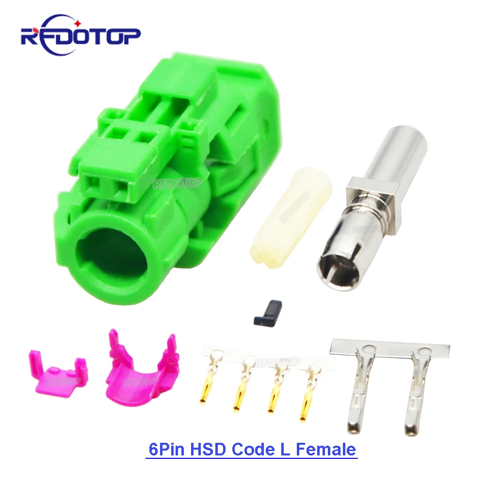 New Car Reversing LVDS Video Wiring Harness Plug HSD Cable Fakra Code L 6 Pin 4+2 Connector for BMW Benz Audi
New Car Reversing LVDS Video Wiring Harness Plug HSD Cable Fakra Code L 6 Pin 4+2 Connector for BMW Benz Audi