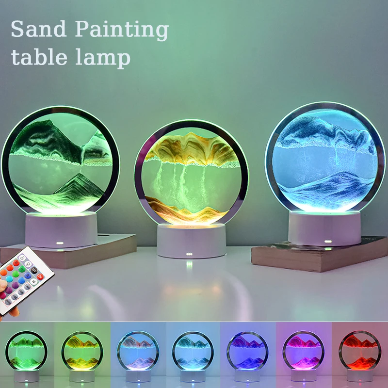 3D Moving Sand Art Picture Round Glass Deep Sea Sandscape Hourglass Quicksand Craft Flowing Sand Painting Office Home Decor Gift
3D Moving Sand Art Picture Round Glass Deep Sea Sandscape Hourglass Quicksand Craft Flowing Sand Painting Office Home Decor Gift