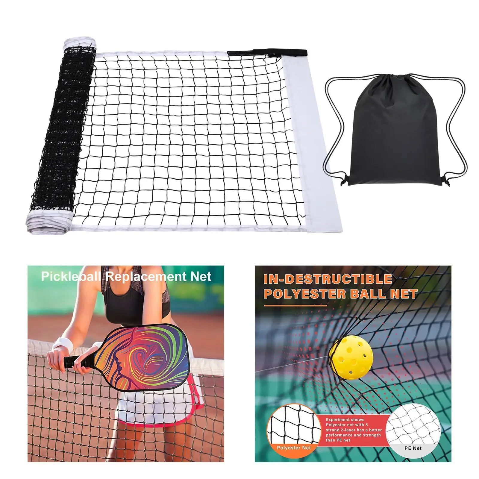 Легкая сетка для практики Pickleball размером 22x3 фута для тренировок в помещении и на открытом воздухе
Легкая сетка для практики Pickleball размером 22x3 фута для тренировок в помещении и на открытом воздухе