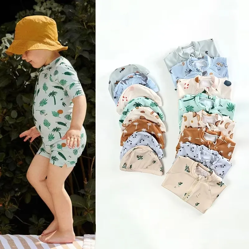 New Summer Baby Boys Swimsuit Long Sleeves One Piece Swimwear for Kids Toddler Cartoon UPF50+ Rash Guards Infant Bathing Suit
New Summer Baby Boys Swimsuit Long Sleeves One Piece Swimwear for Kids Toddler Cartoon UPF50+ Rash Guards Infant Bathing Suit
