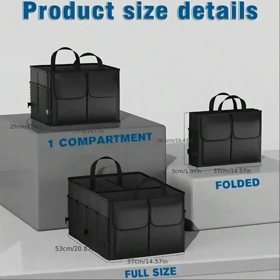 Waterproof Car Trunk Storage Bag Foldable Multi-Compartment Organizer for Groceries Tools Camping Trave
Waterproof Car Trunk Storage Bag Foldable Multi-Compartment Organizer for Groceries Tools Camping Trave
