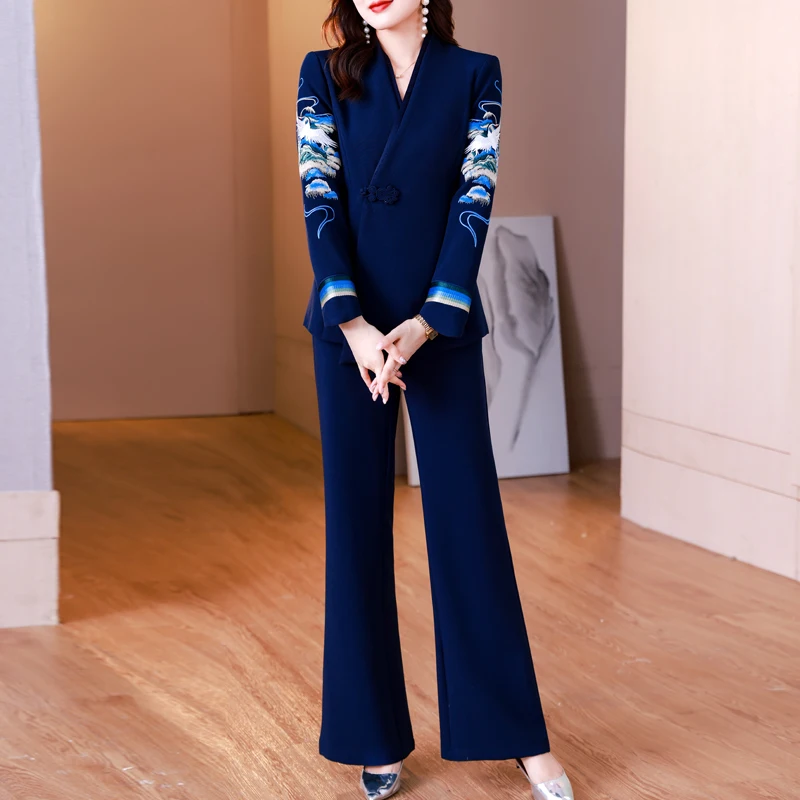 Spring and Autumn New Fashion Blazer Coat Trousers Two Piece Women's Elegant Casual Suit Jacket Pants Set Female Clothing
Spring and Autumn New Fashion Blazer Coat Trousers Two Piece Women's Elegant Casual Suit Jacket Pants Set Female Clothing