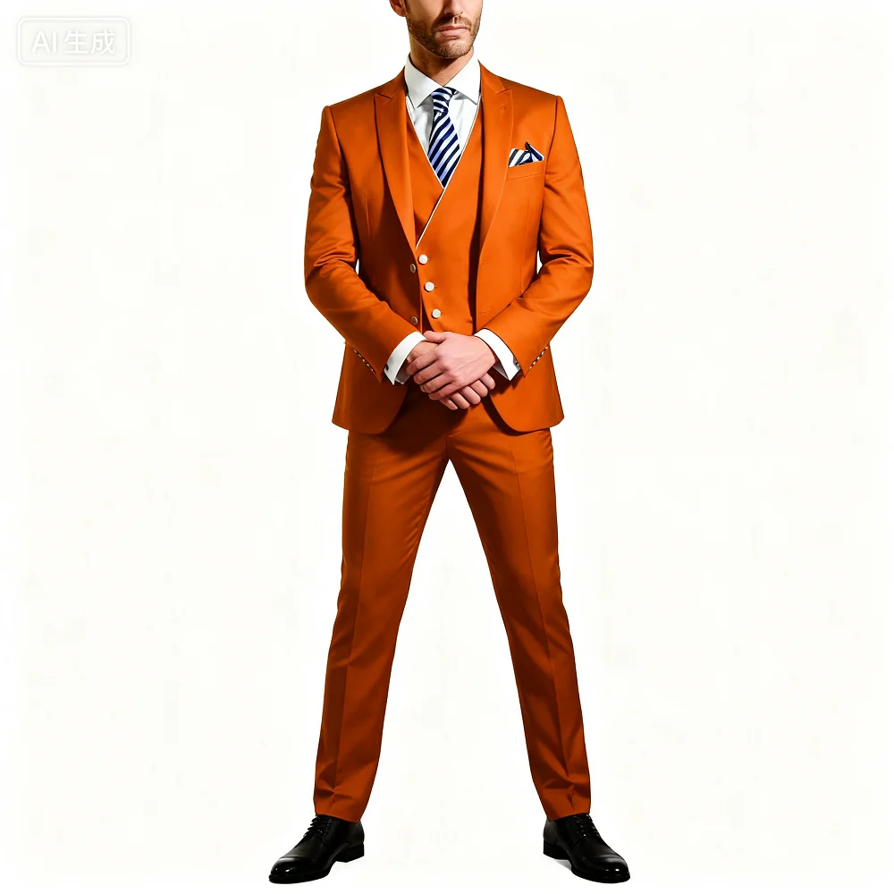 Сплошной цвет, мужской костюм из трех предметов, модный новый деловой свадебный уникальный смокинг на пуговицах с лацканами, жилет и брюки, комплект
Сплошной цвет, мужской костюм из трех предметов, модный новый деловой свадебный уникальный смокинг на пуговицах с лацканами, жилет и брюки, комплект