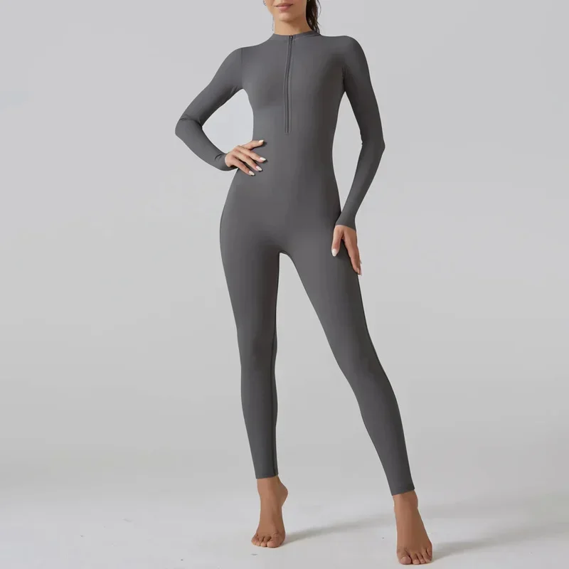 Sexy Lingerie Set Women's Sport Jumpsuit Long Sleeve Overalls Zipper Gym Wear Fitness Bodysuit One Piece Yoga Workout Clothes
Sexy Lingerie Set Women's Sport Jumpsuit Long Sleeve Overalls Zipper Gym Wear Fitness Bodysuit One Piece Yoga Workout Clothes