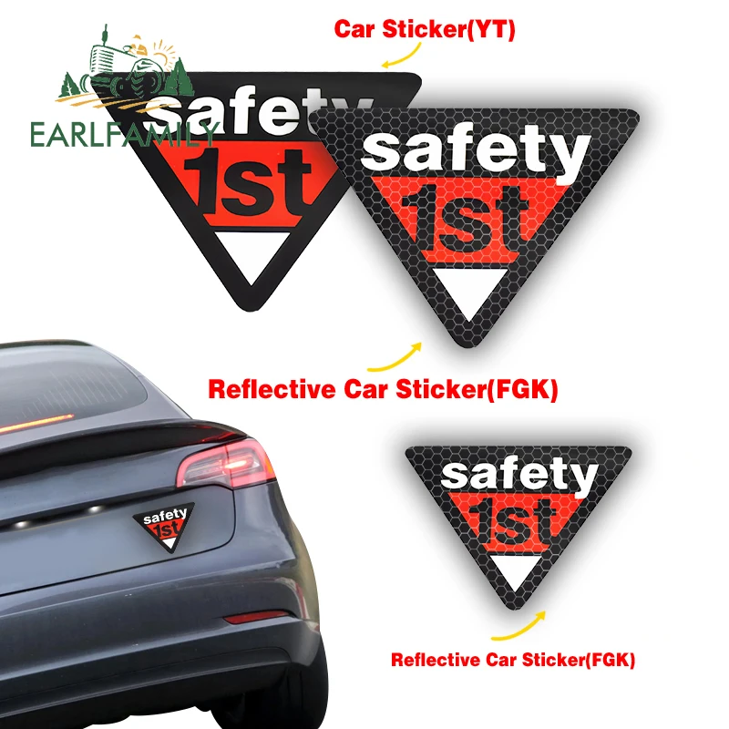EARLFAMILY Safety 1st Reflective Car Stickers Caravan Racing Vinyl JDM Auto Windows Flash Car Accessories Decal Graffiti Helmet
EARLFAMILY Safety 1st Reflective Car Stickers Caravan Racing Vinyl JDM Auto Windows Flash Car Accessories Decal Graffiti Helmet