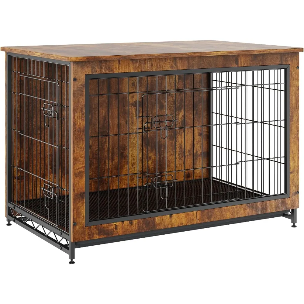 Dream Dog Crate Furniture, 38 Inch Wooden Dog Crate With Double Doors, Heavy-Duty Dog Cage End Table With Multi-Purpose R
Dream Dog Crate Furniture, 38 Inch Wooden Dog Crate With Double Doors, Heavy-Duty Dog Cage End Table With Multi-Purpose R