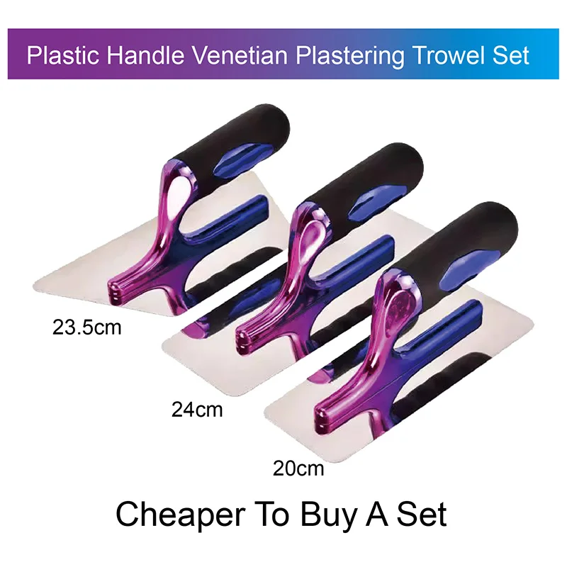 For Paint Diatom Cement Repairing Cracks Bricklaying Diy Tool Venice Plastering Trowel Set Stainless Steel Blade Putty Scraper
For Paint Diatom Cement Repairing Cracks Bricklaying Diy Tool Venice Plastering Trowel Set Stainless Steel Blade Putty Scraper